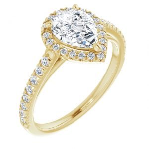 Anillo de Compromiso estilo Halo, 1BW-200516