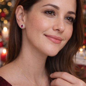 Anillo con Rubí y Diamantes